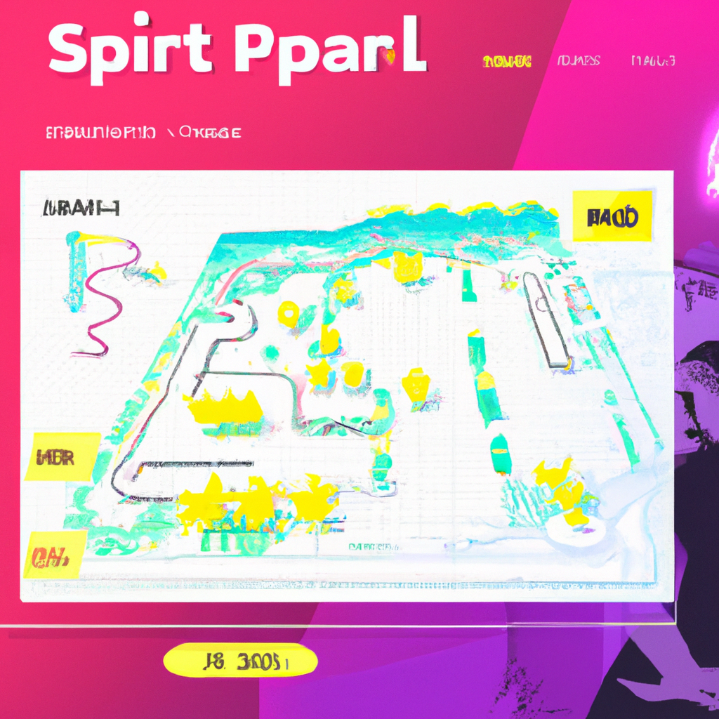 Gallery screenshot — neon arcade map